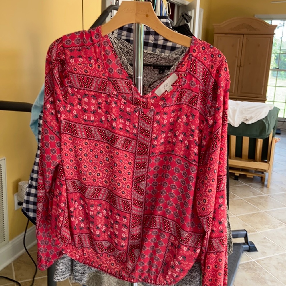 Loft Patchwork blouse